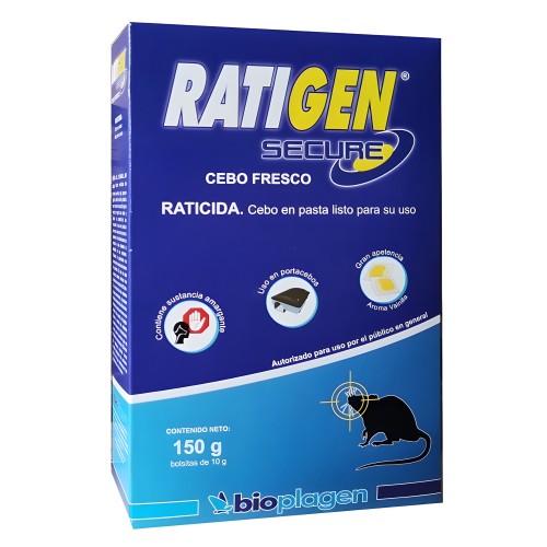 Raticida Ratigen Secure Cebo Fresco 150 Gr.