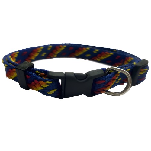 Aztec Blue Nylon Collar - San Dimas