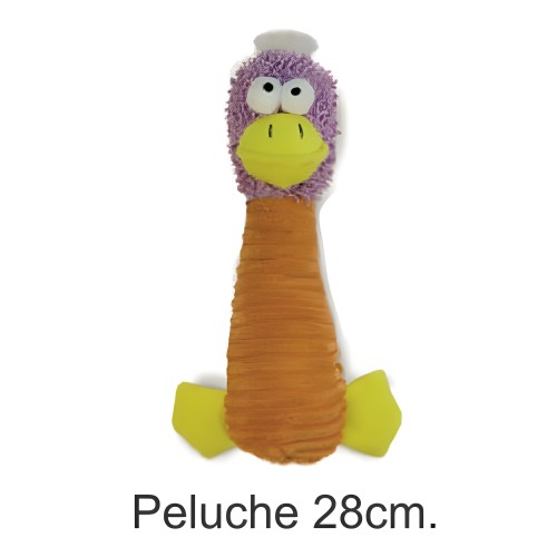 Pato Peluche Naranja 27cm Arquivet - Juguete Duradero para Perros