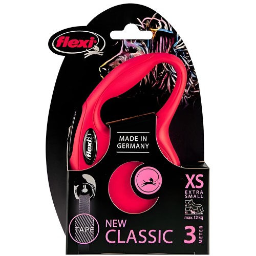 Correa Flexi Classic XS 3 Mts. Rojo