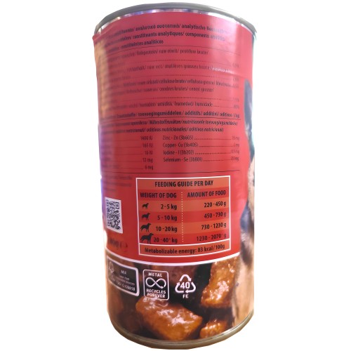Lata Perros Ternera 1240g Rokus - Nutrición Completa